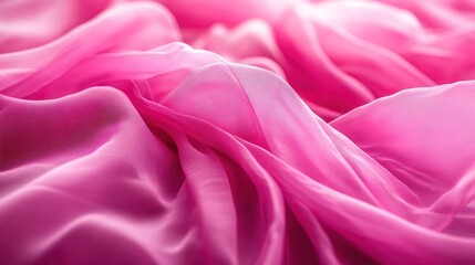 Fototapeta premium Abstract pink fabric texture background.