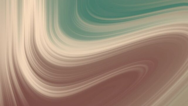 Abstract motion background featuring waves of turquoise, beige, and brown. Ideal for websites, posters, or calming design projects.