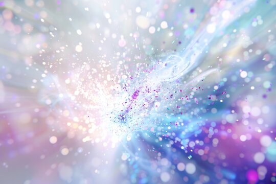 hydrogen particles imploding and bursting with enormous force and generating intense glowing energy output
