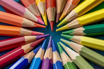Fototapeta premium Ideas creativity concepts with flat lay of colorful stationery on wite space background.back to School.Modern mock up of business
