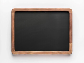 Wooden Frame Blackboard Isolated on White Background