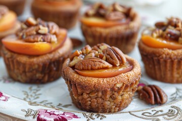 Delectable Peach and Pecan Mini Tarts: A Sweet Symphony of Flavors