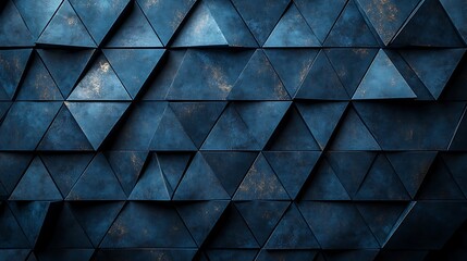 Obraz premium Textured abstract geometric blue wall artistic stunning background masterpiece