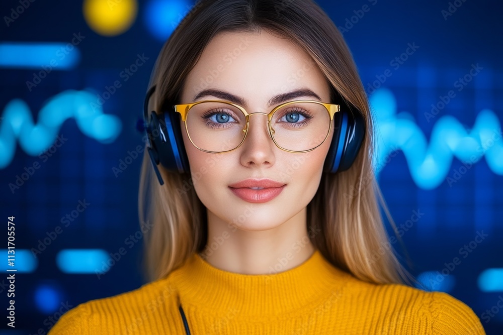 Aufkleber a bustling call center with representatives explaining cost estimates to customers on their screens