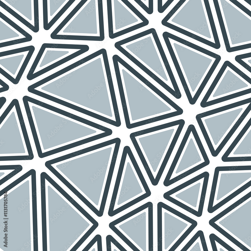 Poster abstract vector background. rounded solid shapes in frames. big triangles size. one tone colored sty