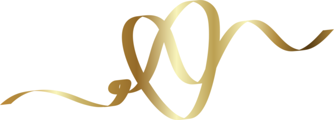 Gold heart ribbons, love, valentine, romantic