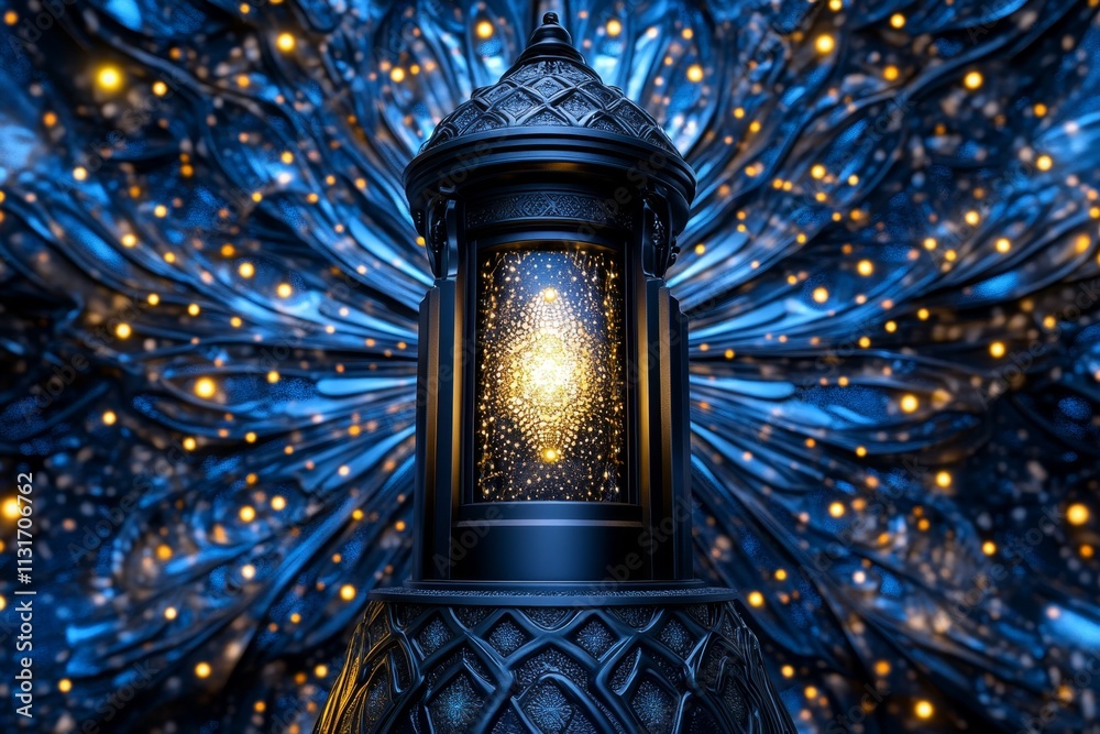 Poster A dark, gothic-themed design showing an EPS file icon surrounded by intricate, glowing vector patterns and dramatic lighting
