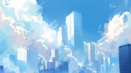 Obraz premium Background City Architecture Design City