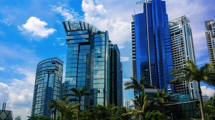 Obraz premium Financial City Architecture Commercial