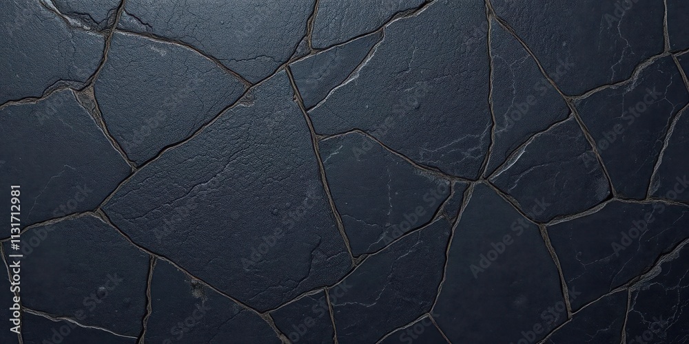 Wall mural dark stony floor texture with rough surface and unique pattern, texture