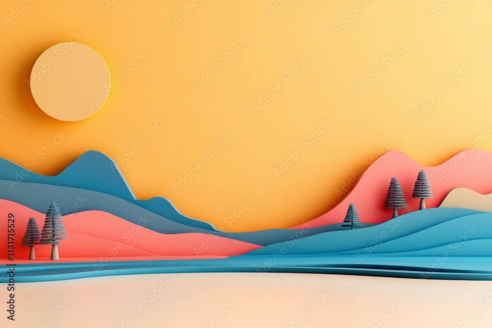 Poster a clean and modern illustration of an eps logo surrounded by colorful geometric shapes, symbolizing 