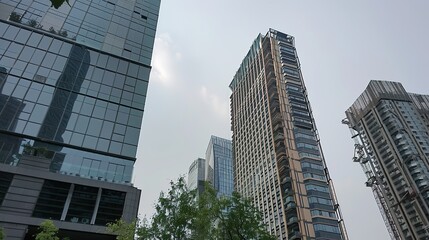 Obraz premium Urban buildings high-rise enterprises