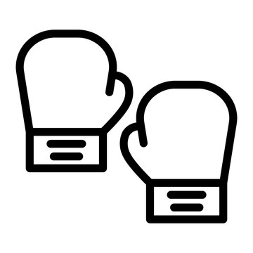 black boxing gloves icon clip art preview