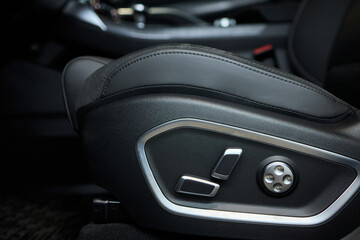 Explore the intricate functions of premium luxury car seat control buttons in detail