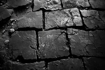 Textured Black and White Stone Surface