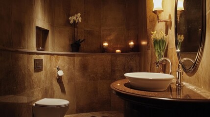 Elegant and Modern Bathroom Design with Touches of Luxury