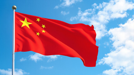 Naklejka premium China National Flag