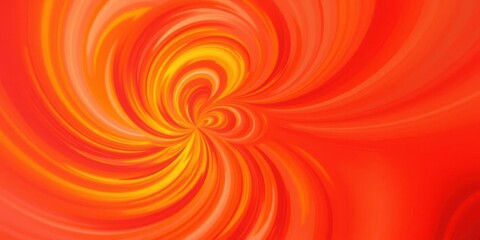 Abstract background of orange spin illusion with vibrant color swirls and hypnotic effect, effect