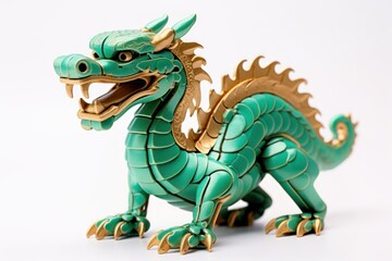 Obraz premium Metal Chinese Dragon dragon dinosaur animal.