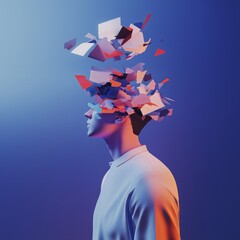 a graphic simulation of ADHD - Generative AI	