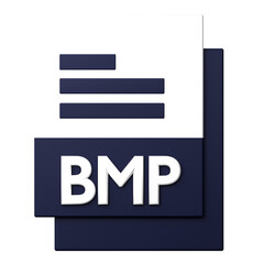 BMP File icon isolated on the white background