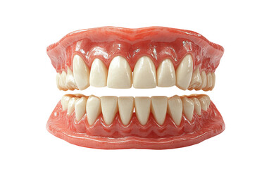 Fototapeta premium Realistic Model of Human Teeth on Transparent Background