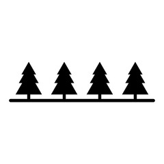 Obraz premium pine tree vector icon, minimalist pine tree