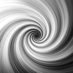 Fototapeta premium 3d spiral in the white space. straight line in the center of the white spiral