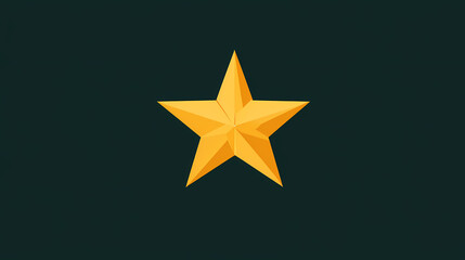 Fototapeta premium A starry sky with a yellow star in the middle. Starry. Illustration