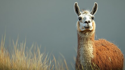 A Solemn Figure Standing in a Lush Field of Tall Grass Under a Clear Blue Sky, Evoking a Sense of Tranquility and Connection to Nature in a Peaceful Rural Landscape Setting