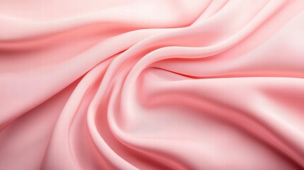 Fototapeta premium Soft pink fabric draping elegantly in gentle folds