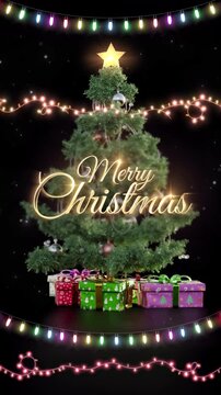 Merry Christmas animated loops backgrounds
