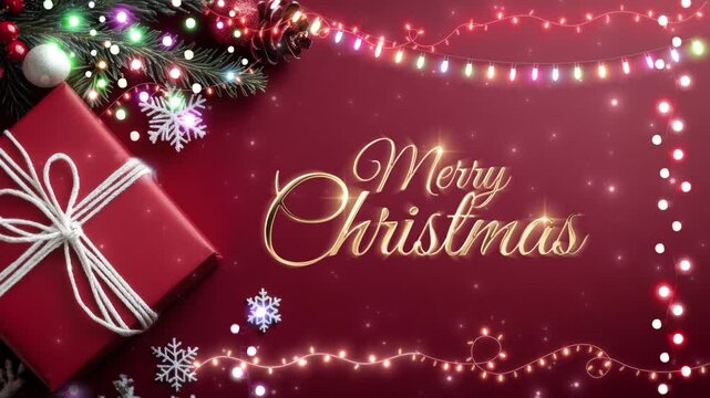 Merry Christmas animated loops backgrounds
