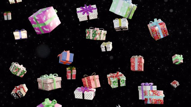 Merry Christmas animated loops backgrounds
