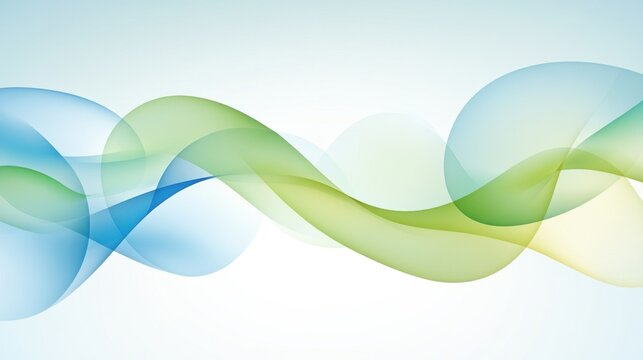 Dynamic abstract waves in blue and green digital art conceptual design modern environment creative viewpoint for impact