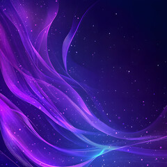 blue and purple abstract background with flowing particles. Digital future technology concept. vector illustration.