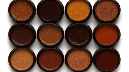 Fototapeta premium Luxurious Customizable Skincare Powders Natural Ingredients Personalized Beauty