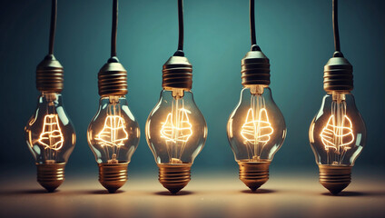Obraz premium Light Bulb Concept for Bright Ideas