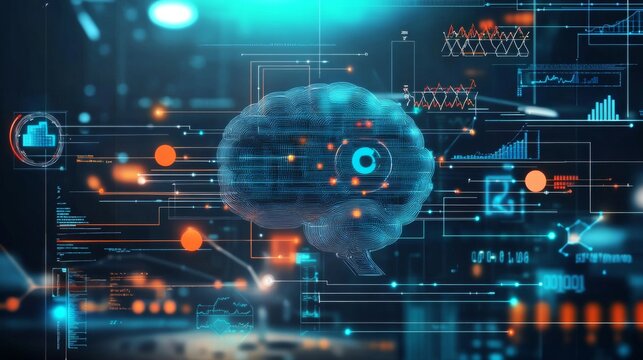 An engaging infographic illustrating the machine learning process.