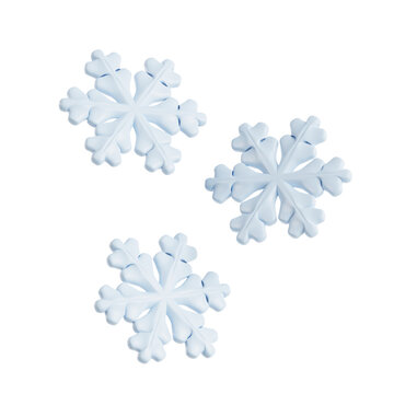 snowflake isolated on white background