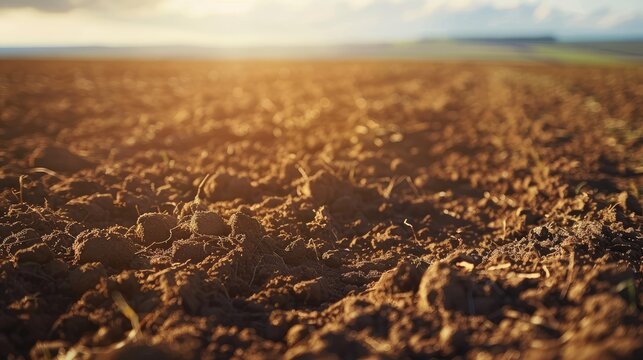 AI algorithms analyzing soil health using smart sensors embedded in a field