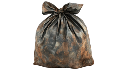 Separate black garbage bags, sealed and ready to be thrown away.