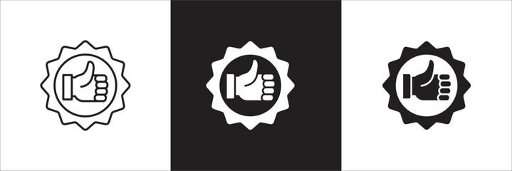 Achievement medal icon. Success badge icon. Business accomplishment sign. Vector stock illustration.