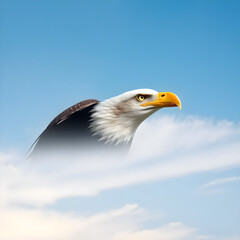 Obraz premium bald eagle against sky
