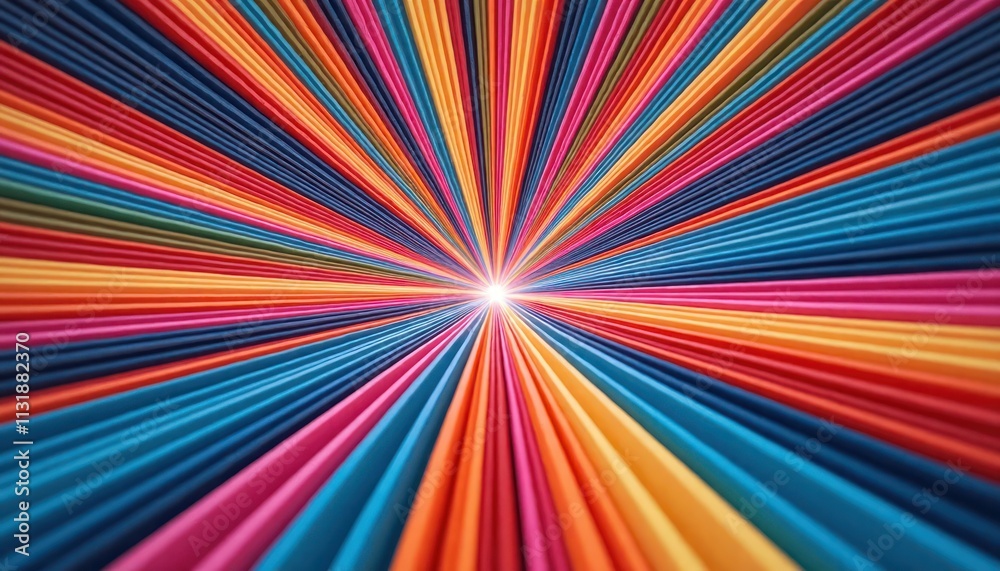 Leinwandbilder colorful radiating lines of vibrant hues create dynamic patterns. bright colors burst outward from c