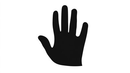 black gloves isolated on white