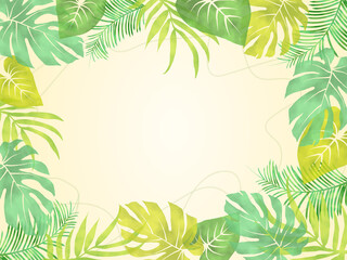 トロピカルな植物の背景