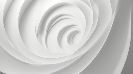 Obraz premium Abstract White Spiral Design Background