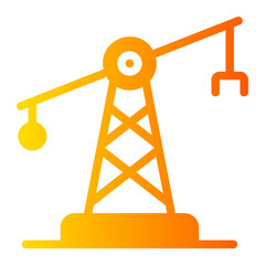oil pump Gradient icon