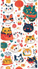 Pattern chinese new year